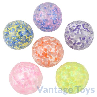 Mini Squish Sticky Balls- Beaded