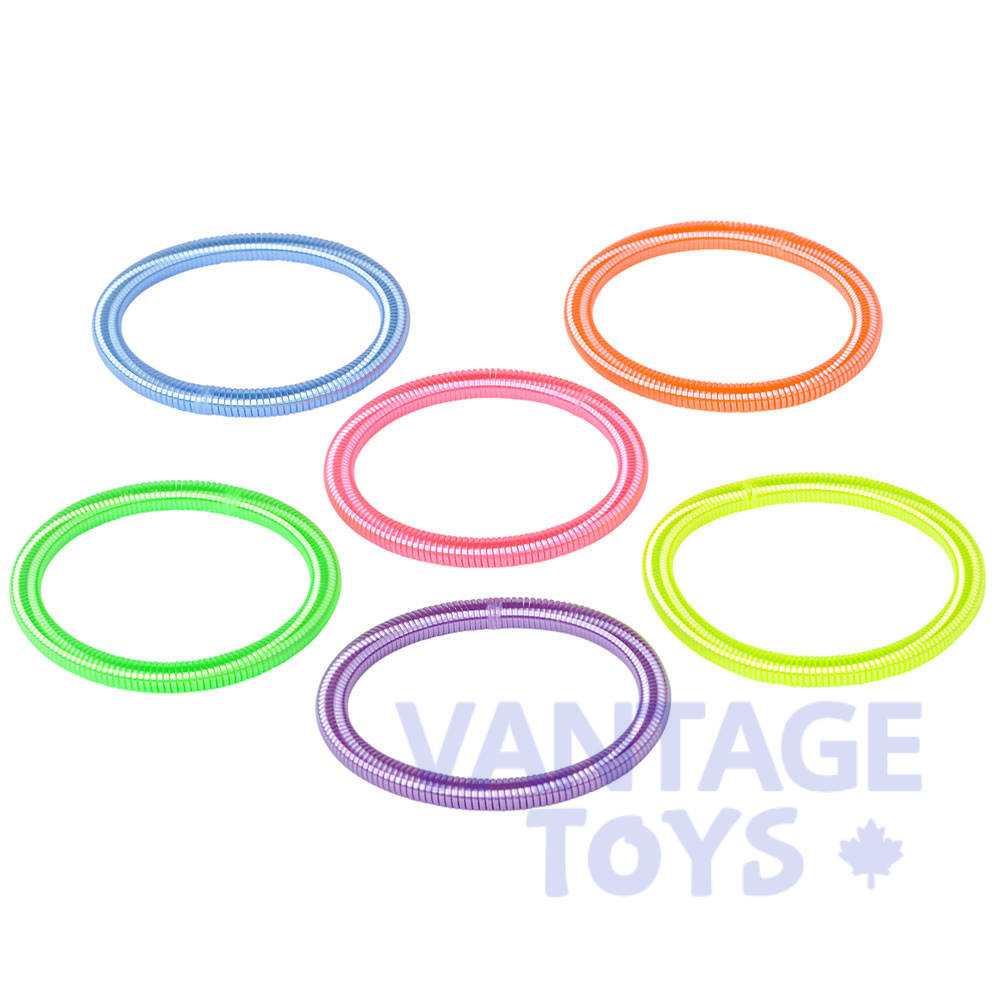 Neon Coil Spring Bracelets-24/pk