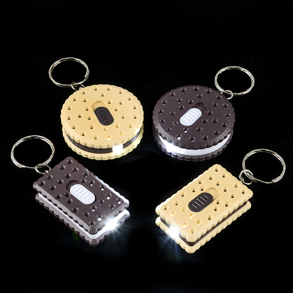 COOKIE FLASHLIGHT KEYCHAIN-12/PK