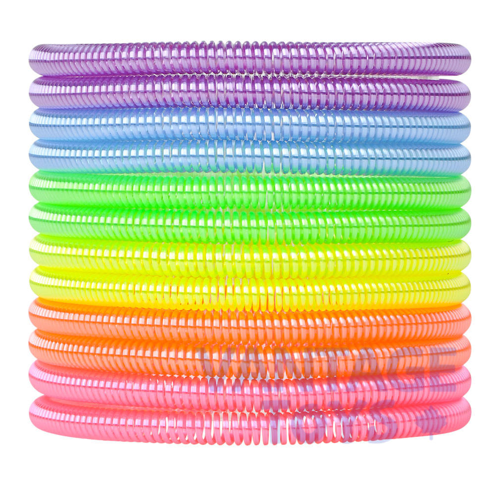Neon Coil Spring Bracelets-24/pk