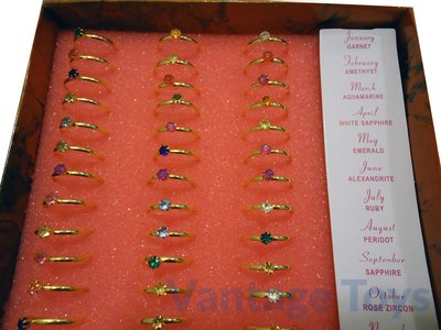 Birthstone rings