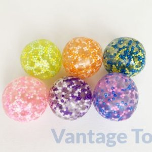 Mini Squish Sticky Balls- Beaded
