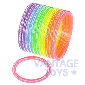 Neon Coil Spring Bracelets-24/pk