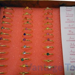 Birthstone Rings-Single Band
